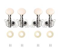 Clavijas de afinación para ukelele de estilo clásico Reemplazo de clavijas de máquina Afinadores 2L + 2R con tornillos de montaje Fácil de instalar Afinadores de cabeza de máquina Fácil de instalar o