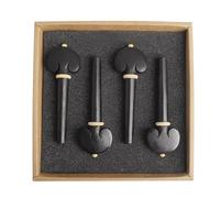 Clavijas de afinación para violonchelo 4 piezas |Ajuste fino suave para un ajuste preciso |Ejes de cuerdas de madera de ébano para violonchelo/violín/instrumentos orquestales