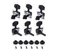 Clavijas de afinación Semicerradas para Guitarra Folk, Diseño duradero y práctico, Clavijeros de máquina 3R 3L para Cuerdas, Ideal para guitarrista profesional y amateur