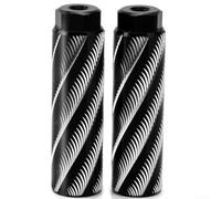 Clavijas de aleación de aluminio para ejes de 10 mm, estriadas antideslizantes compatibles con bicicleta de montaña, bicicleta de carretera, bicicleta de pista, bicicleta plegable (100 x 28 m (rojo)