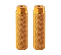 Clavijas de bicicleta Pie antideslizante aleación aluminio for BMX Ajuste ejes 3 8 pulgadas for carretera Bicicletas montaña MTB ESSEIEIE(Gold)