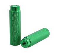 Clavijas de bicicleta Pie antideslizante aleación aluminio for BMX Ajuste ejes 3 8 pulgadas for carretera Bicicletas montaña MTB ESSEIEIE(Green)