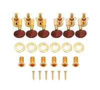 Clavijas de Guitarra, Sintonizadores de Bloqueo de Cabeza de máquina para Guitarra eléctrica y acústica, Oro, para tocadores Profesionales y Principiantes, en Cualquier Estilo Musical