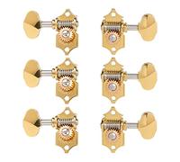 Clavijas de Guitarra Waverly de Alto Ratio con Palomilla Butterbean para Pala Maciza, Titanio 3L/3R