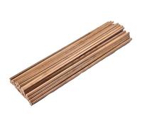 Clavijas de madera, Palitos de madera balsa for manualidades, multicolor, 5 x 300 mm, paquete 100(Brown)