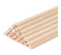 Clavijas de madera, Palitos de madera, varillas espiga, semicirculares, 7 x 3,5 250 mm, paquete 120