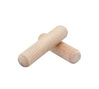 Clavijas de madera, Pasadores de madera for muebles con extremos cónicos acanalados M6/M8/M10 x (20-40) mm, 500/1000 unidades(M6 x 20mm 1000pcs)