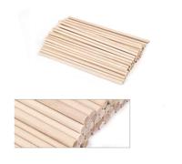 Clavijas de Madera Varillas de Madera, Palitos de madera redondos 3-14 mm for manualidades, clavijas engranaje y espigas for tartas(3x300mm-50pcs)