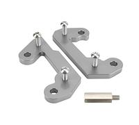 Clavijas de pie de aleación de aluminio Soporte de elevación trasera Accesorios modificados para motocicleta Reemplazo para NIJIA 400 2018 2021 Clavijas de pie de base ajustable A (de color)