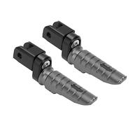 Clavijas de pie delanteras, pieza de repuesto de pedal de reposapiés de aleación de aluminio para motocicleta para MV AGUSTA Brutale 800 RR RR SCS ROSSO(gris)