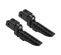 Clavijas de pie delanteras, pieza de repuesto de pedal de reposapiés de aleación de aluminio para motocicleta para MV AGUSTA Brutale 800 RR RR SCS ROSSO(negro)