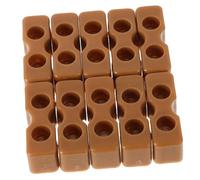 Clavijas de Soporte para Muebles 10 Piezas Plástico Doble Orificio | Tablero de Cuna y Fijación de Cabecero, Ajuste Preciso, Color Beige, Recambio para Ensamblaje