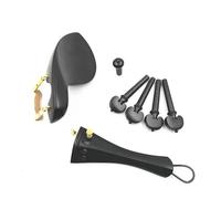 Clavijas De Violín De Ébano Mentonera Afinador Cordal Juego De Piezas Para Viola 4/4 Accesorios(5)