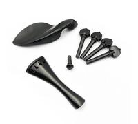 Clavijas de violín de madera de ébano, juego de piezas de cola para afinador de pasador de mentón, piezas de Viola para violín 4/4 accesorios violín (Color : Model 2 (Violin))