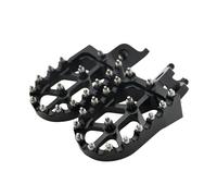 Clavijas Pie Aluminio CNC Pedales Apoyo Estriberas para CR125 para CR250 2002-2007 para CRF250R para CRF450R para CRF250X para CRF450X 04-21 Reposapiés Delanteros(Negro)