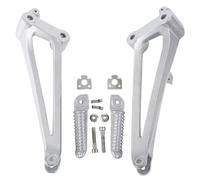 Clavijas Pie Compatible Con Yamaha Para YZF-R1 2009 2010 2011 2012 2013 2014 Reposapiés Trasero Para Pasajero De Motocicleta Soporte Antideslizante Piezas Modificadas Accesorios(Silver)