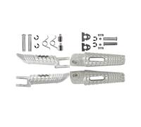 Clavijas Pie Motocicleta Reposapiés Delanteros Y Traseros Para Motocicleta Clavijas Para Suzuki GSXR600 GSXR750 2006 2007 2008-2014 GSXR1000 2005-2014 GSXR 600 750 1000(Front Rear White)