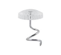 Clavijas transparentes para falda de cama para decoración de sábanas, pin fijo, decoración interior, reparación de agujas, cortinas sueltas (50 unidades/caja)