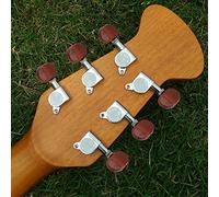 Clavijeros de Afinación con Bloqueo 3L3R para Cuerdas de Afinación de Guitarra de Forma Rápida y Precisa [Amantes de la música] (Plata)