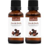 CLAVO - 30 mL - Aceite Esencial Orgánico - 100% Puro, Natural, Quimiotipado y Certificado AB (Paquete de 2)