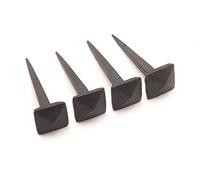 Clavo de hierro negro forjado hecho a mano antiguo rústico cuadrado antiguo vintage vintage estilo victoriano forjado negro madera artesanía puerta muebles decorativos clavos (25 mm)