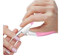 Clavo de uñas postizas 3 piezas corte de cápsulas de uñas profesional de acero inoxidable Trimmer en forma de U repare uñas de manos y pies para falsos consejos acrílicos manicura salón