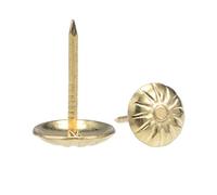 Clavo decorativo Tachuelas de tapicería en tono dorado antiguo, 100 Uds., 11mm diámetro cabeza, chinchetas decorativas for muebles