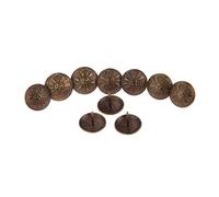 Clavo decorativo Tachuelas de tapicería flores antiguas, 20 piezas, 19x15mm, chinchetas decorativas for muebles, for puerta caja madera, sofá