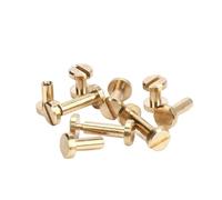 Clavo metálico con cabeza Phillips, 10 tornillos Chicago de encuadernación latón varios tamaños(6mm)