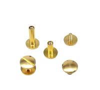 Clavo metálico con cabeza Phillips, 5 postes de tornillo unión latón macizo 3-25 mm(Cambered Head,11MM-5PCS)