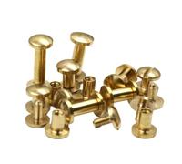 Clavo metálico con cabeza Phillips, Tornillos de fijación latón, tapa 8 mm, 2 espesor, poste 4, longitud 3-18, 10 unidades(7mm)