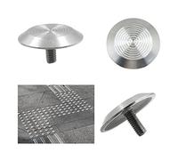 Clavo Señalización Vial Estacionamientos Camino - Montante de Carretera de Acero inoxidable, con un eje puntiagudo, Clavos Puntos para Clavar o Colocar en Concreto o Acero, 3,5 * 5 cm, 10 pcs