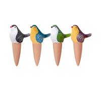 Clavos autohidratantes, estacas autorroscantes para macetas, 4 piezas Inserto de cuidado de vacaciones, herramienta de liberación lenta de forma de urraca para macetero de madera, macetas de cerámica