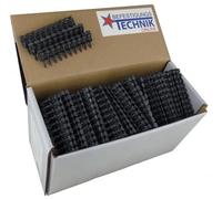 Clavos de acero y hormigón, 3,0 x 17 mm, 1000 unidades, apto para clavadora de hormigón con batería Tjep CP-40A, Hikoki NC1840D, acero al carbono galvanizado, alta dureza para hormigón y acero