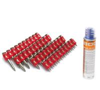 Clavos de acero y hormigón 3,0 x 27 mm HC6 Gas para clavadora de hormigón Spit Pulsa 800 P27 P40 P65