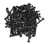 Clavos de cabeza redonda, de BQLZR, de cobre puro envejecido, para muebles, de color negro, lote de 50, negro, BQLZRN21959