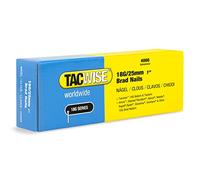 TACWISE 1710 Clavos Brad Galvanizados de Tipo 18G/25 mm, Paquete de 4000