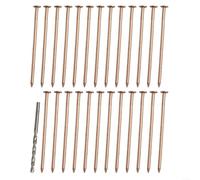 Clavos de cobre para quitar tocones de árbol, clavos de cobre de 4 pulgadas para matar árboles, tocones de raíz, picos de eliminación de troncos, árboles para proyectos, construcción naval (25