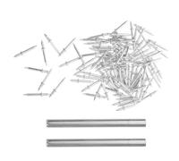Clavos de Doble Punta para Rodapiés Manga de Instalación | Hierro Plata, Diseño de Doble Cabeza y Sellado Lateral, para Zócalo, Uso Interior y Temporal