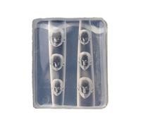 Clavos de flores rosas forma de arte para tallar moldes de silicona para uñas, plantillas de uñas, herramientas de manicura, molde flexible de silicona