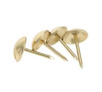 Clavos de hierro de cabeza redonda, Tachuelas de hierro for tapicería de muebles y tableros de corcho (paquete de 100) multicolor(Gold)