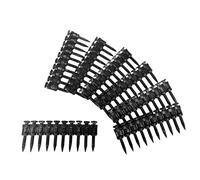 Clavos de mampostería, 100 piezas, clavos plástico en tiras for hormigón, pasadores accionamiento for clavadora a gas, kit marco acero a (25 mm)(22mm)