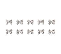 Clavos de metal arte Studs 3D Metal Nails Art Joyería Cinta Nudo de arco Clavos Encanto para uñas Decoración de arte Accesorios de uñas