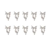 Clavos de metal arte Studs 3D Metal Nails Art Joyería Cinta Nudo de arco Clavos Encanto para uñas Decoración de arte Accesorios de uñas