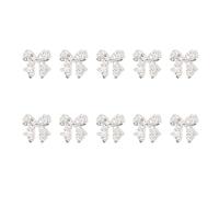 Clavos de metal arte Studs 3D Metal Nails Art Joyería Cinta Nudo de arco Clavos Encanto para uñas Decoración de arte Accesorios de uñas