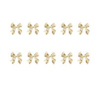 Clavos de metal arte Studs 3D Metal Nails Art Joyería Cinta Nudo de arco Clavos Encanto para uñas Decoración de arte Accesorios de uñas