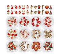 Clavos de Navidad Arte Charm para la fabricación de joyas. Hermoso muñeco de nieve uñas encanto guantes de Navidad uñas arte decoración