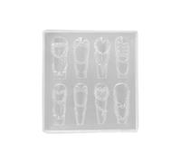 Clavos de silicona flexibles Decoraciones Molde Forma Tallado Patrón Cream Nudo Arco Artesanía Herramienta Resina Joyería Y Hecho A Mano Cristal Epoxi Forma