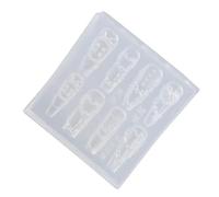 Clavos de silicona flexibles Decoraciones Molde Forma Tallado Patrón Cream Nudo de Proa Crafting Herramientas Resina Joyería Y Forma de Encanto de Uñas Personalizable