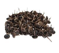 Clavos decorativos de color rojo cobre, tachuelas de empuje de 11x16mm for joyero, muebles, herrajes artesanales de madera(100pcs)